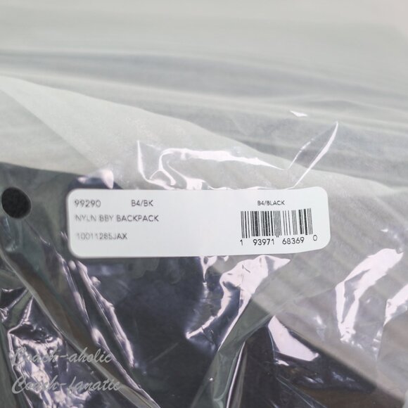 NWT Coach 99290 Nylon & Polished Pebble Leather Baby Backpack in Black *SEALED* - Picture 5 of 12